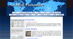Desktop Screenshot of lapagefinanciere.fr