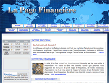 Tablet Screenshot of lapagefinanciere.fr